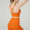 Новое поступление: Спортивный бюстгальтер Cross-Back Nude – амортизирующий жилет для йоги, фитнеса и бега