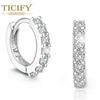 Retro Fashion Earrings for Women, Super Flash Single Row Zircon Earrings for Women