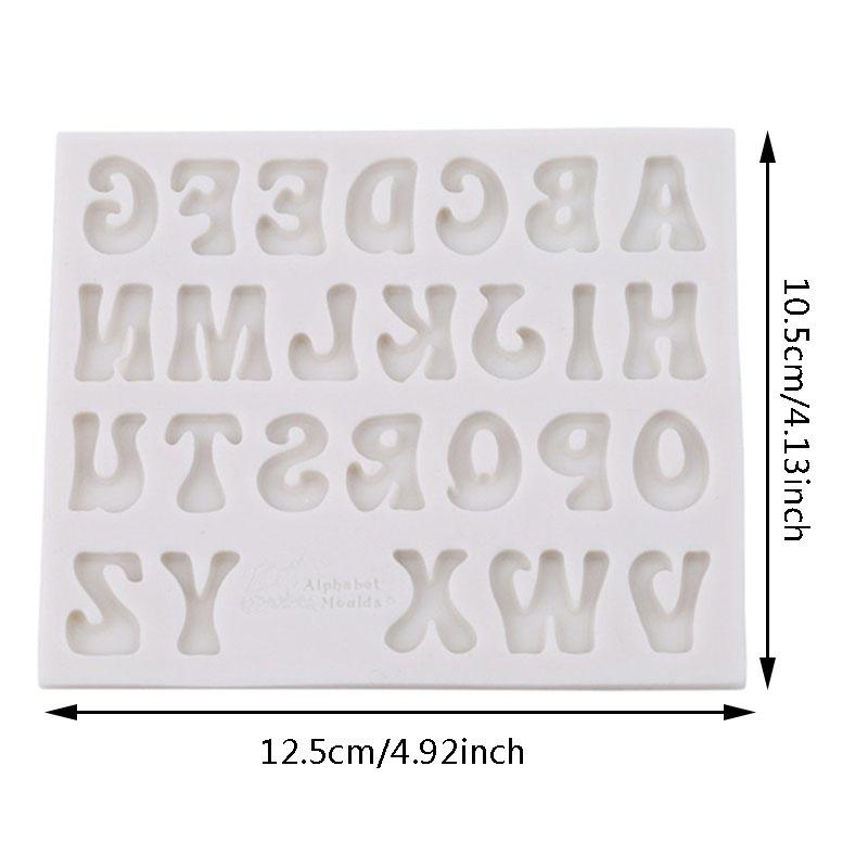 Sugar Craft Capital/Letter/Number Silicone Fondant Mold Cake Decorating Tools Chocolate Mold