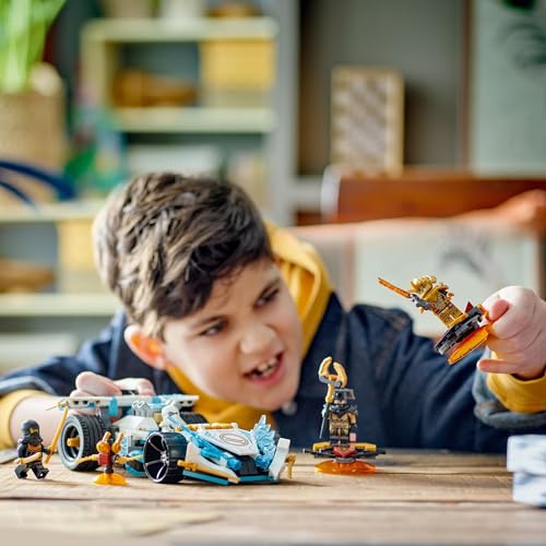 Игрушка LEGO Ninjago Гонщик с силой дракона Зана, Идеальный подарок на день рождения или Рождество для мальчиков и девочек от 7, 8 и 9 лет, Учеников начальной школы, B