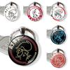 Sleek Zinc Alloy Ajax Football Club Keychain Ideal For European And American Fashion