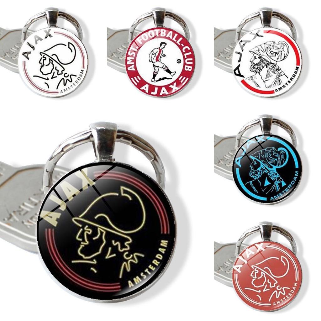 Sleek Zinc Alloy Ajax Football Club Keychain Ideal For European And American Fashion