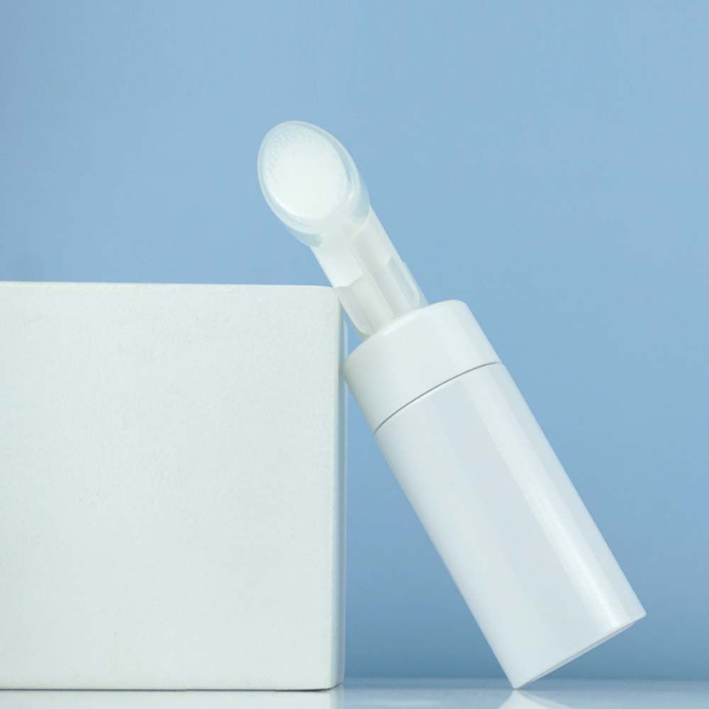 Portable Sub-bottling Tool Froth Pump Soap Mousses Liquid Spray Bottle Refillable Bottles Foaming Bottle With Cleansing Brush