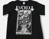 Void Band Панк-рок Базовый Черный Классический Стиль Унисекс Футболка