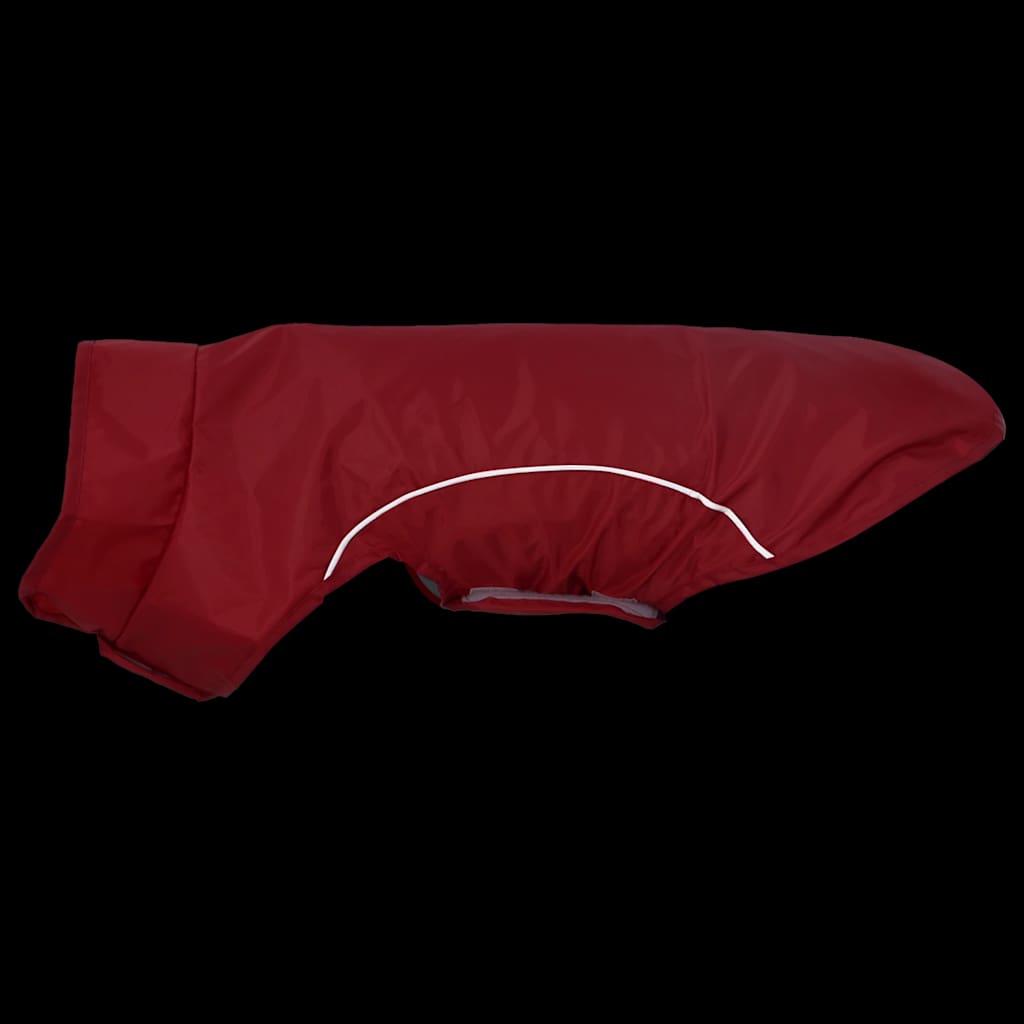 Dog Raincoat with Reflective Strips Polyester Red XXS