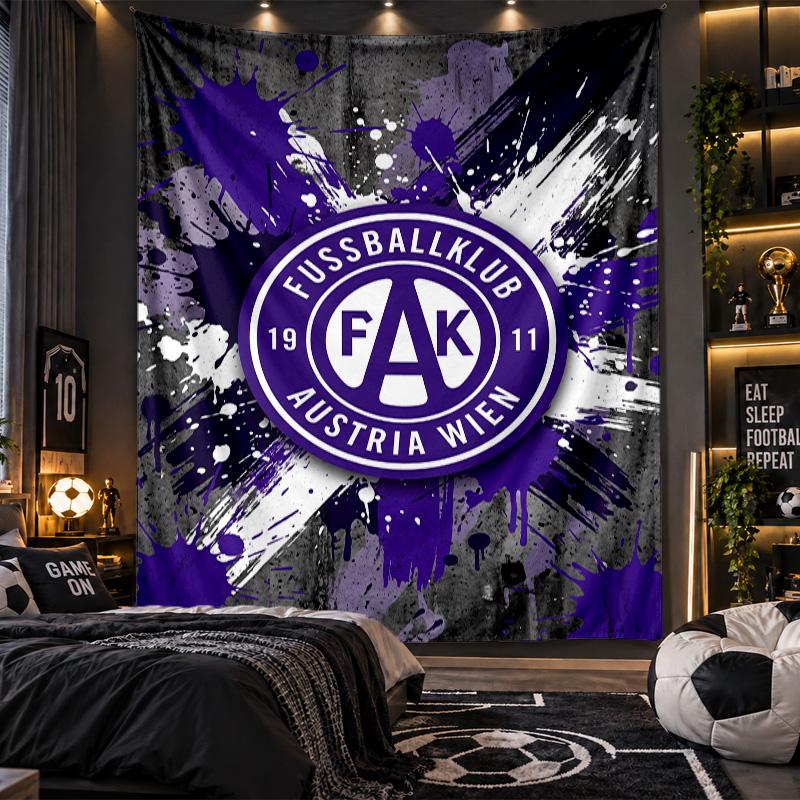 Wall Hanging Tapestry Austria Wien FC Print Cloth for Living Room Bedroom Home Decor