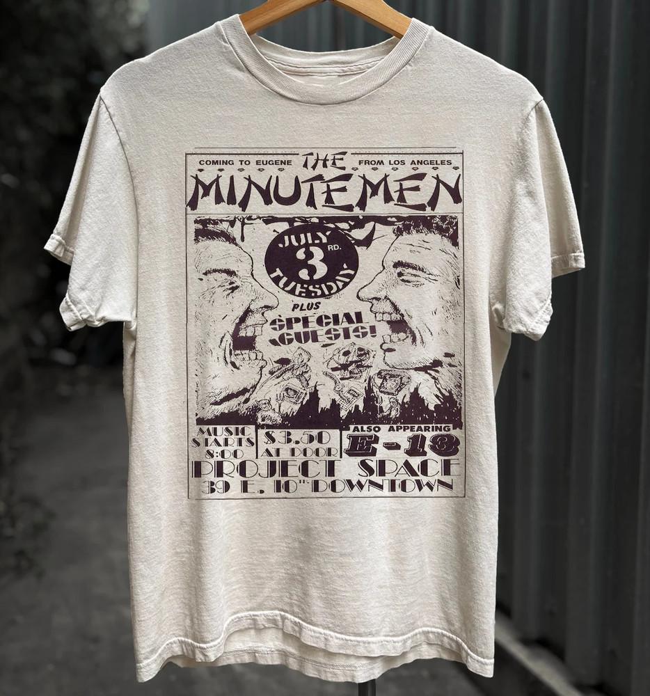The Minutemen Band Collection Tour Tshirt Full Size Unisex T-Shirt