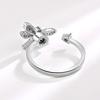 Spinning Zircon Dragonfly Open Ring Personalized Fashion Jewelry For Women Adjustable Finger Band