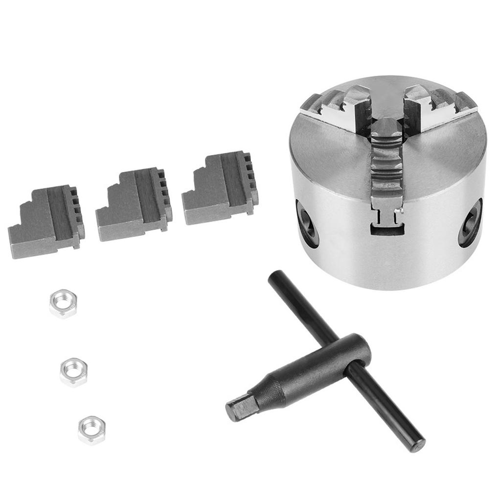 3-дюймовый 3-кулачковый самоцентрирующийся металлический патрон токарного станка K11-80 с дополнительными кулачками, аксессуар для токарных станков