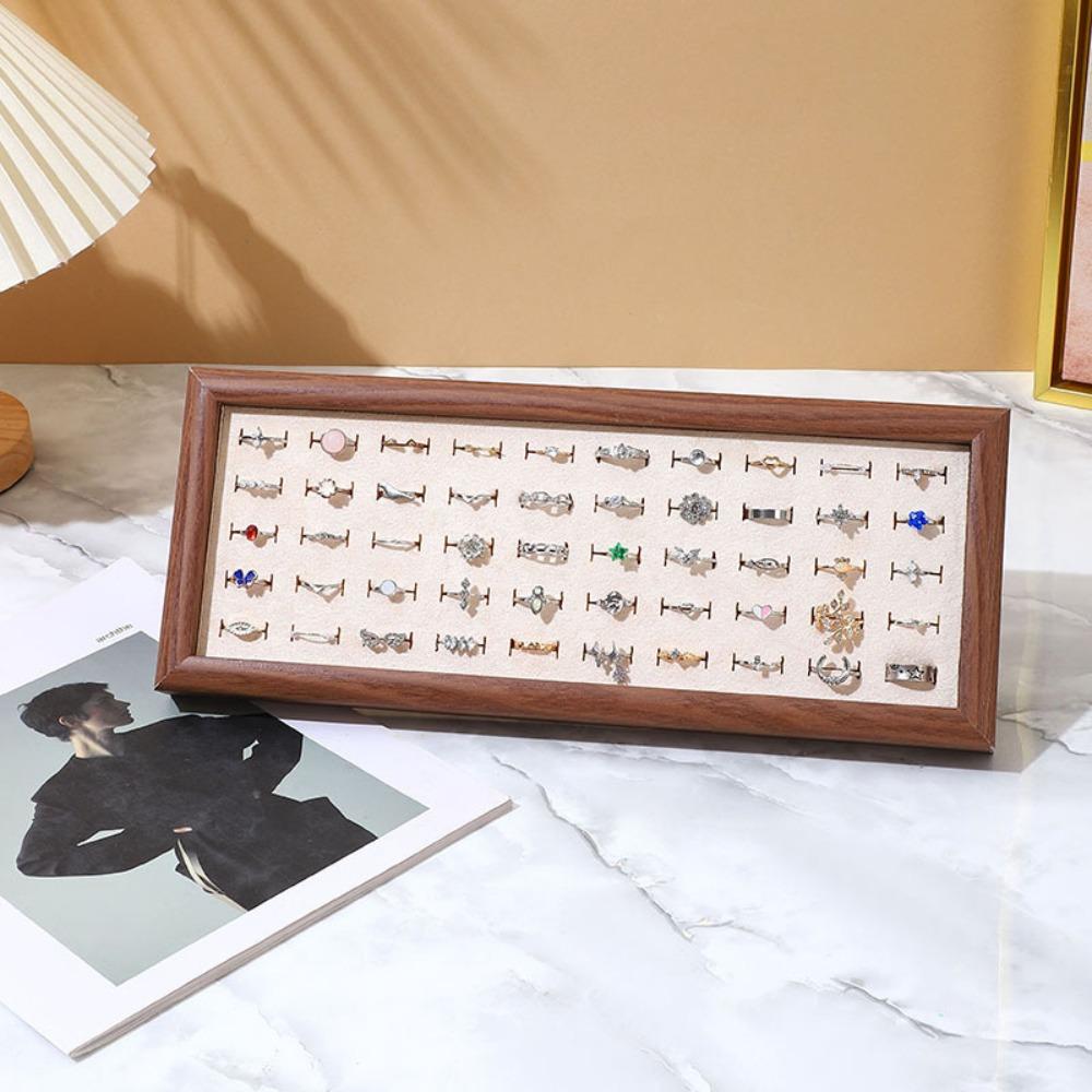 50 Slot Rings Display Tray Large Capacity Jewelry Storage Pallet Dresser