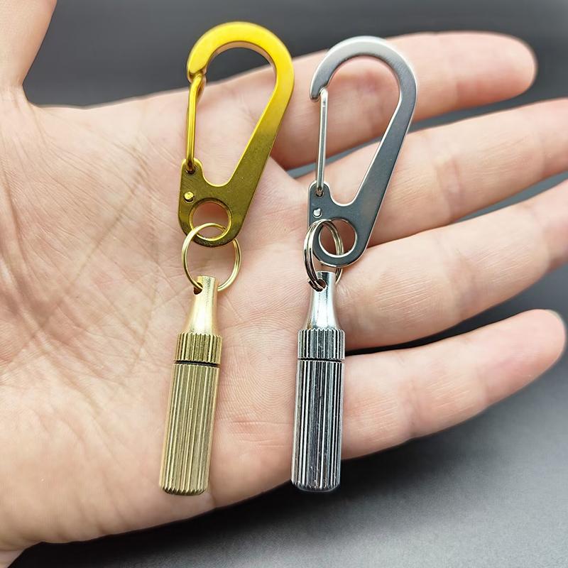 Портативный карманный нож из нержавеющей стали, 1 шт., мини-латунный капсульный нож