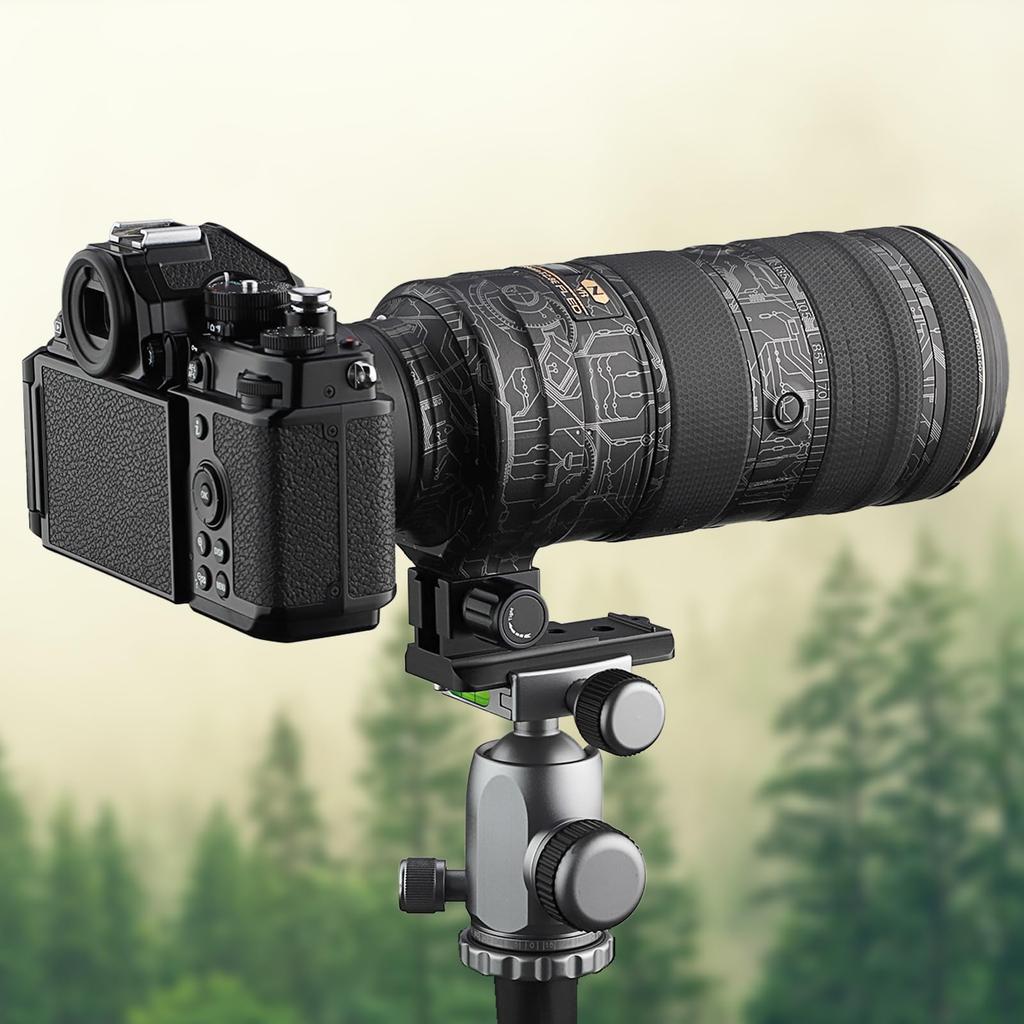 Haoge Lens Collar Replacement Foot Tripod Mount Ring for Nikon Nikkor ED VR I FL ED and 500mm PF ED VR Lenses with Arca Quick Release Plate LF-N72