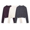 Kaslead New Arrival Women's Clothing Fashion Style Stylish Simple and Versatile Soft Short Knitwear 5536200