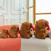 Stretchable Sugared Capybara Gourd Plush Toy Cute Fabric Doll Animal Birthday