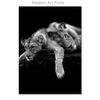Black White Animal Canvas Painting Lion Posters and Print Home Decor Mural Wall Art Pictures for Living Room Bedroom Decoration