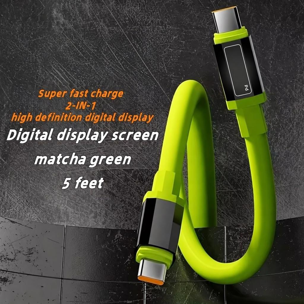 Сверхбыстрый зарядный кабель USB C на Type C 111 Вт, шнур 6A PD для Xiaomi iPhone Samsung Huawei 1,1 м 1 м 1,1 м 1 м Быстрая зарядка