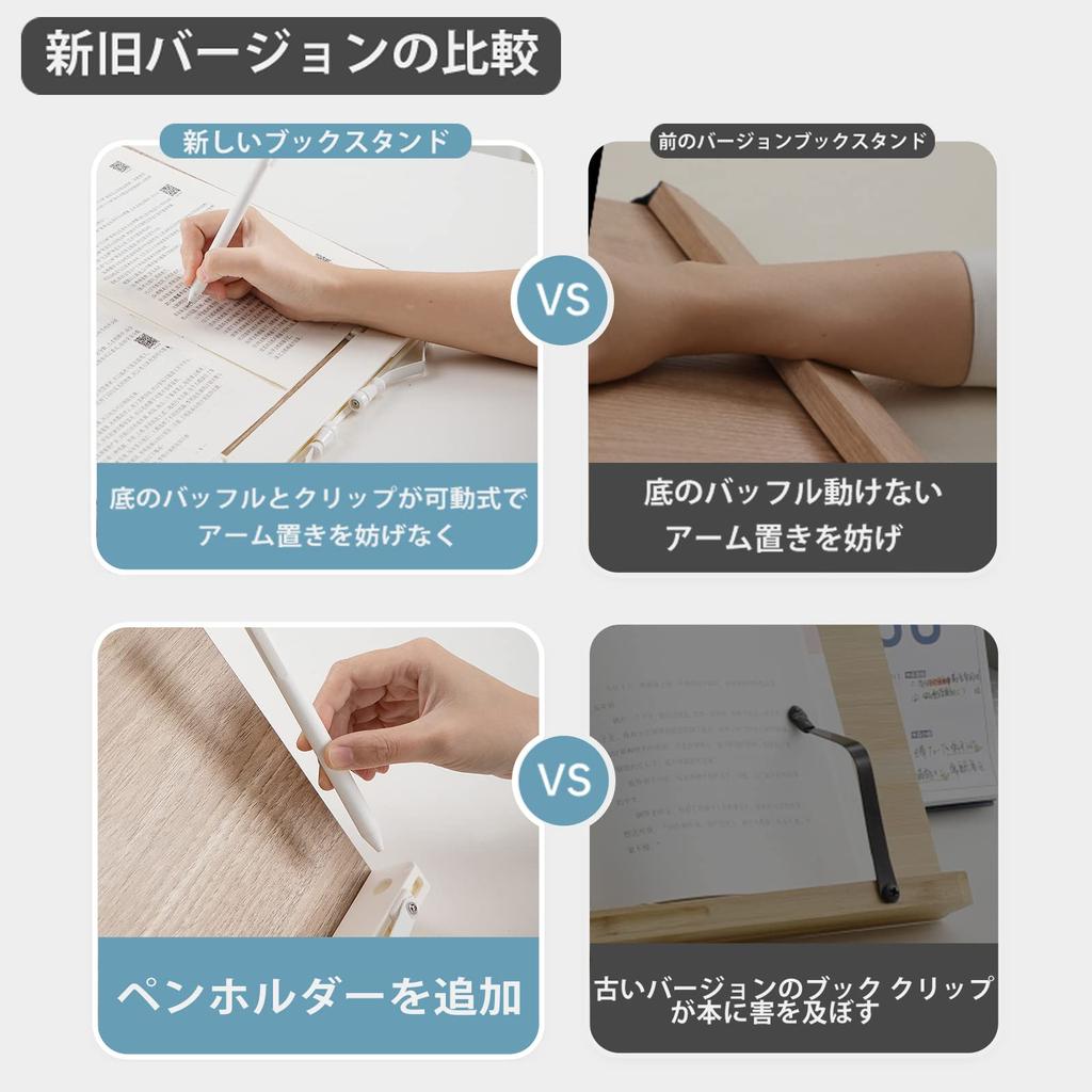 Faluber Book Reading Book No Turn Pages with One Book 16 Levels of Height Comes with Hidden Desk Office Stand, Table, Lectern, Stand, Slope, Wooden,