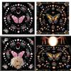 Astrology Tarots Table Altar Cloth Metaphysical Board Game Mat Pendulum Divinations Altar Tablecloth Board Game Card Pad