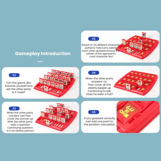 Кто это? Настольная игра для детей и взрослых, для семейного вечера, классическая игра на угадывание, портативная для путешествий