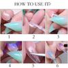 140pcs Mini 3d Cat Claw Dual Nail Form for Poly Gel Extension of 3D Eagle Claw Reusable Full Cover Molds Halloween Nail Design
