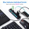 Портативный USB-хаб с несколькими интерфейсами Клавиатура/Мышь/U Высокоскоростной диск USB-разветвитель для компьютера
