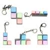 Office Stress Relief Colorful Keyboard Fidget Toys Mechanical Button Clicker Keychain Toy Creative Decompress for Adults Work Anxiety