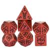 Cusdie Ретро кубики DND Щит Меч Подземелья и Драконы D4-D20 Многогранный набор кубиков для ролевых настольных игр TRPG