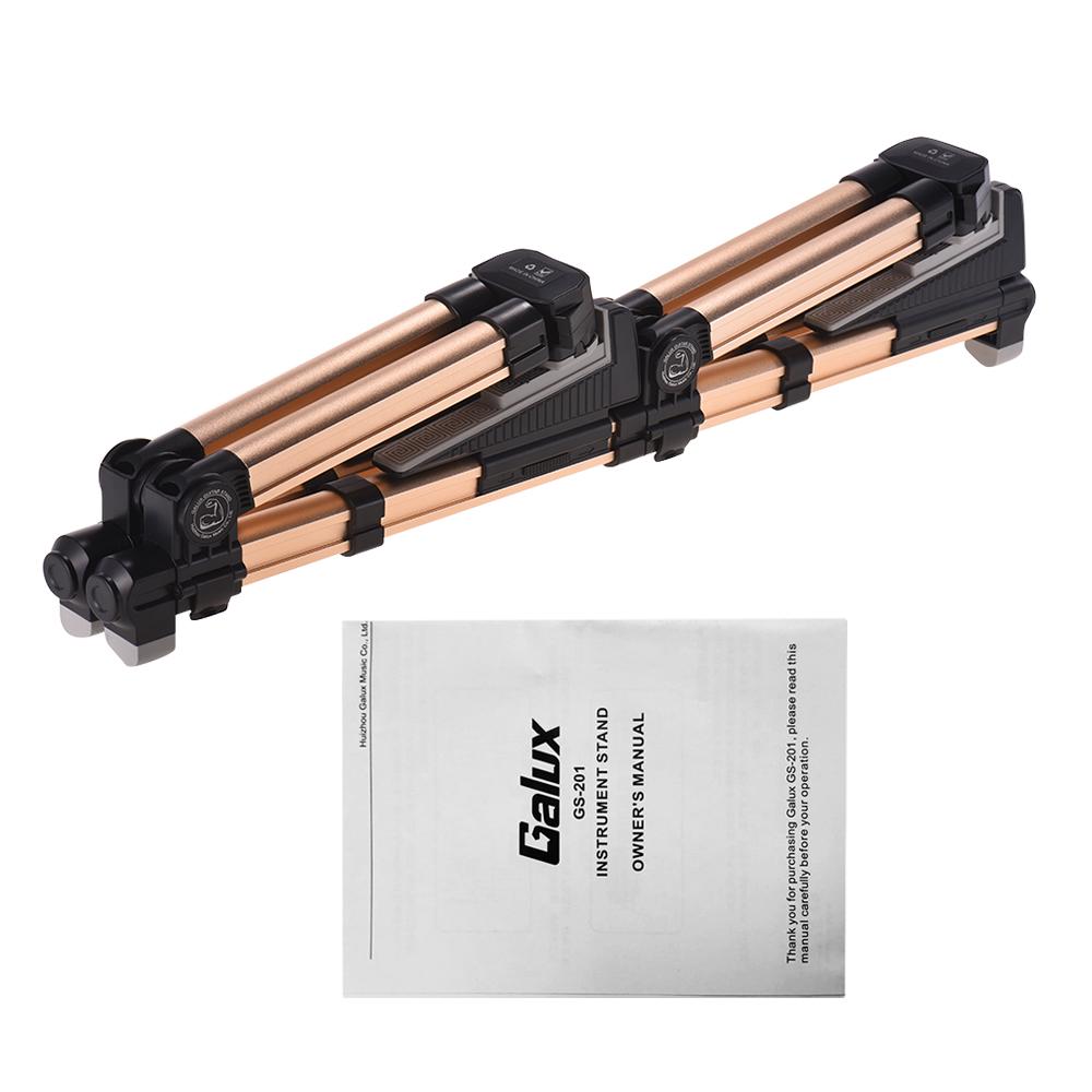 Double Guitar Stand A-frame Folding Adjustable Holder Bracket Support Aluminum Alloy Universal for
