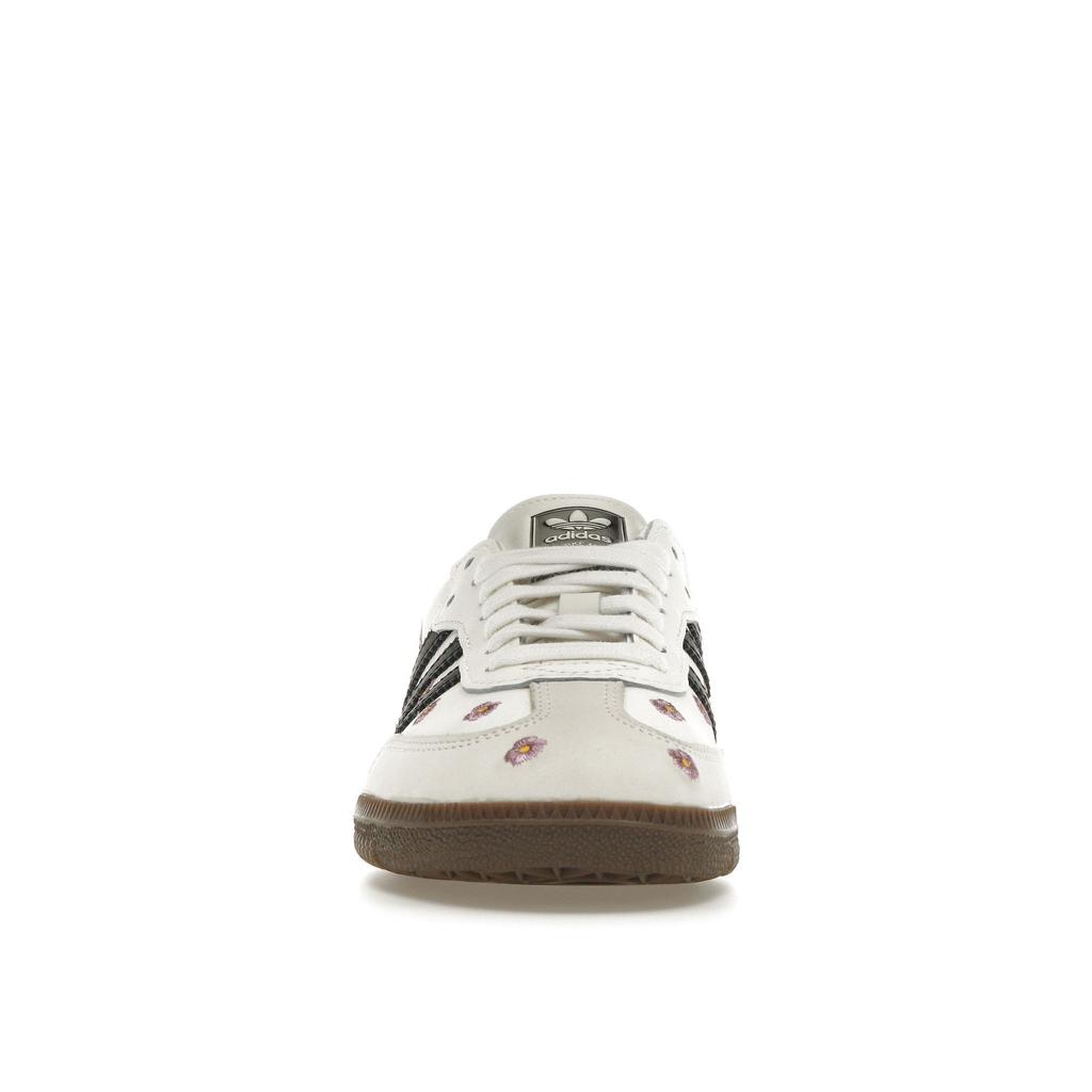 Adidas Samba OG белые цветочные вышитые женские кроссовки IF4398