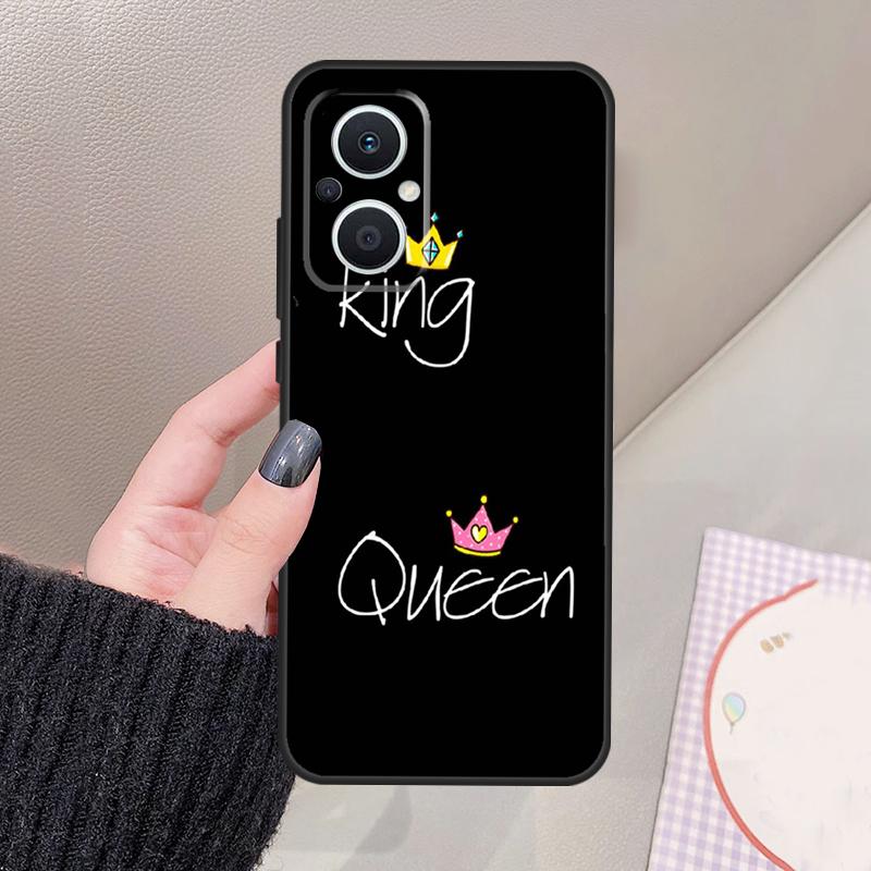 Чехол с короной Короля и Королевы для OPPO Reno 13 11 12 14 Pro 13F 14F 12F 11F 7 8 Lite Чехол для OPPO Find X5 X6 X8 X9 Pro