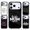 Мягкий чехол для телефона 'Жена Мама Начальница' для iPhone 17 Air 16 15 14 13 12 11 Pro Max Plus