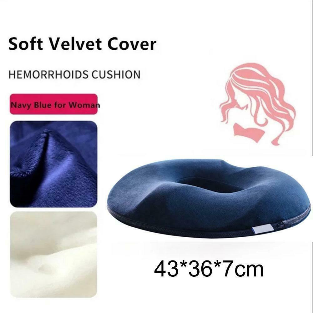 Подушка для облегчения боли в копчике из пены с эффектом памяти, подушка для пончика, дорожная подушка для сиденья D7X5