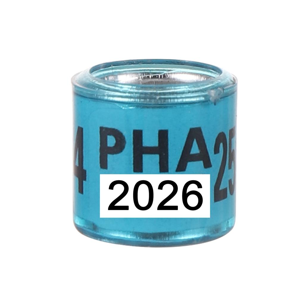 PHA 2026/2027 Кольцо для ног голубя Внутренний диаметр 8 мм с номером Алюминиево-пластиковое кольцо для ног птицы Разноцветные аксессуары для птиц 50 шт.