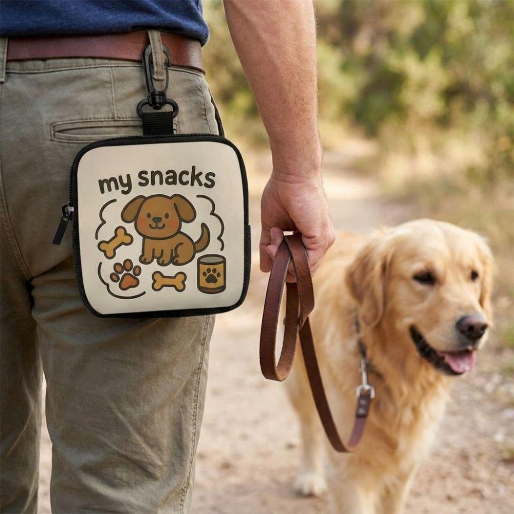 Transparent Window Dog Training Bag Portable Pet Snack Bag Dog Treat Pouch  Puppy Training