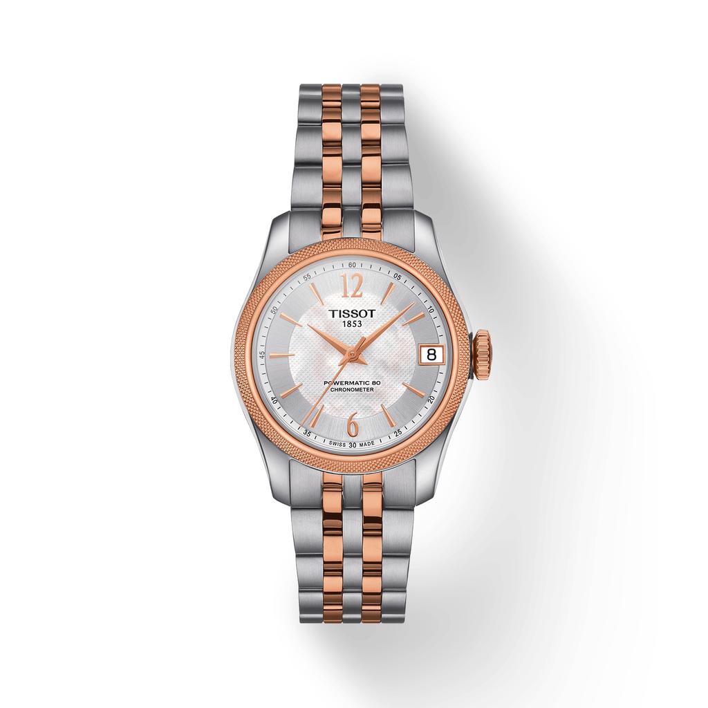 Tissot Мужские модные часы из нержавеющей стали с циферблатом из белого перламутра T108.208.22.117.01