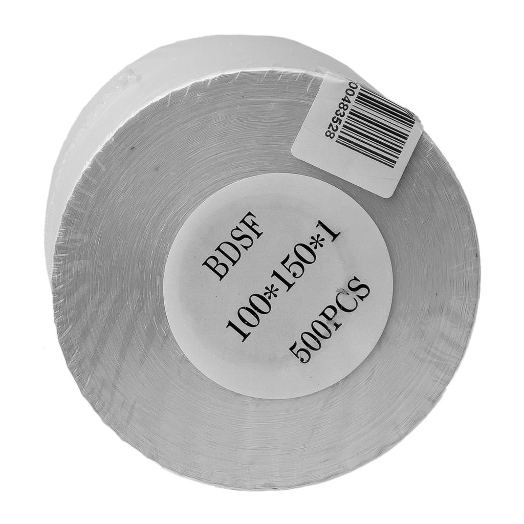 Термоэтикетки 100х150мм (500 шт.) - Белые клейкие наклейки для печати для доставки и упаковки