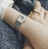 Женские кварцевые часы SEIKO LUKIA Grow Square HEG001J Сделано в Японии Изогнутое сапфировое стекло Ониксовая заводная головка Серебристый браслет из нержавеющей стали