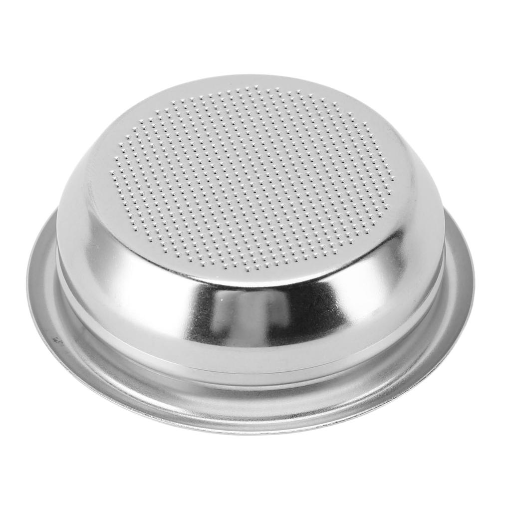 2PCS Coffee Portafilter Basket 58mm Stainless Steel 2 Cups Single Layer Filter Basket for Portafilte