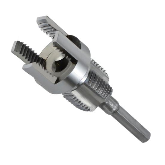 Интегрированный инструмент для нарезания внутренней и наружной резьбы на трубах Универсальный инструмент для нарезания резьбы на трубах Совместимый с электродрелью Набор резьбонарезного инструмента для ПВХ труб