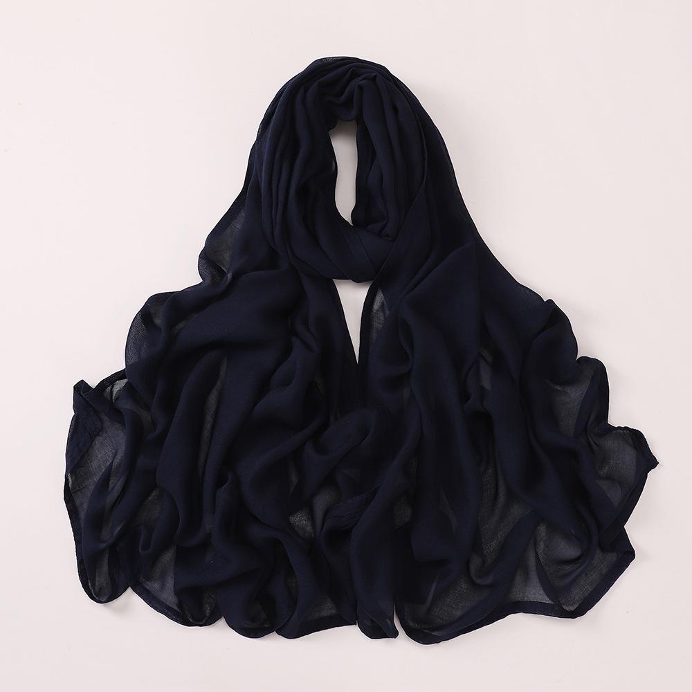 Soft Wide Edge Thin Modal Single Color Cotton Breathable Scarf Shawl Large Size 85 * 180CM