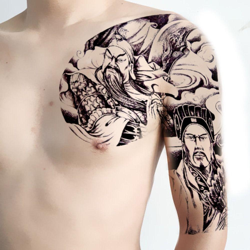 Dragon Fake Tattoo Sticker Durable Temporary Tattoo Sticker Half Nail Tattoo Sticker Men