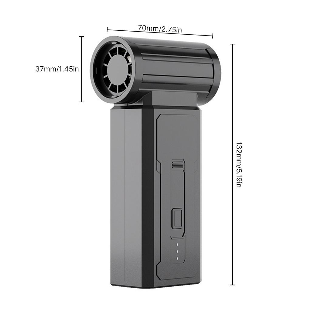 Электрический пылесос 130000 об/с Бесщеточный двигатель 4 скорости ветра Регулируемый турбовентилятор Встроенный 2x2000 мАч