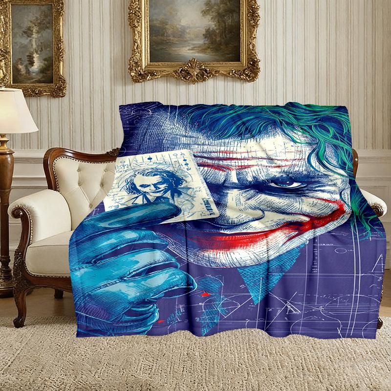 1pc Snug JOKER Blanket, Lightweight & Durable Print Blanket, Perfect for Home, Couch, Bed, Picnic, Travel, Office
