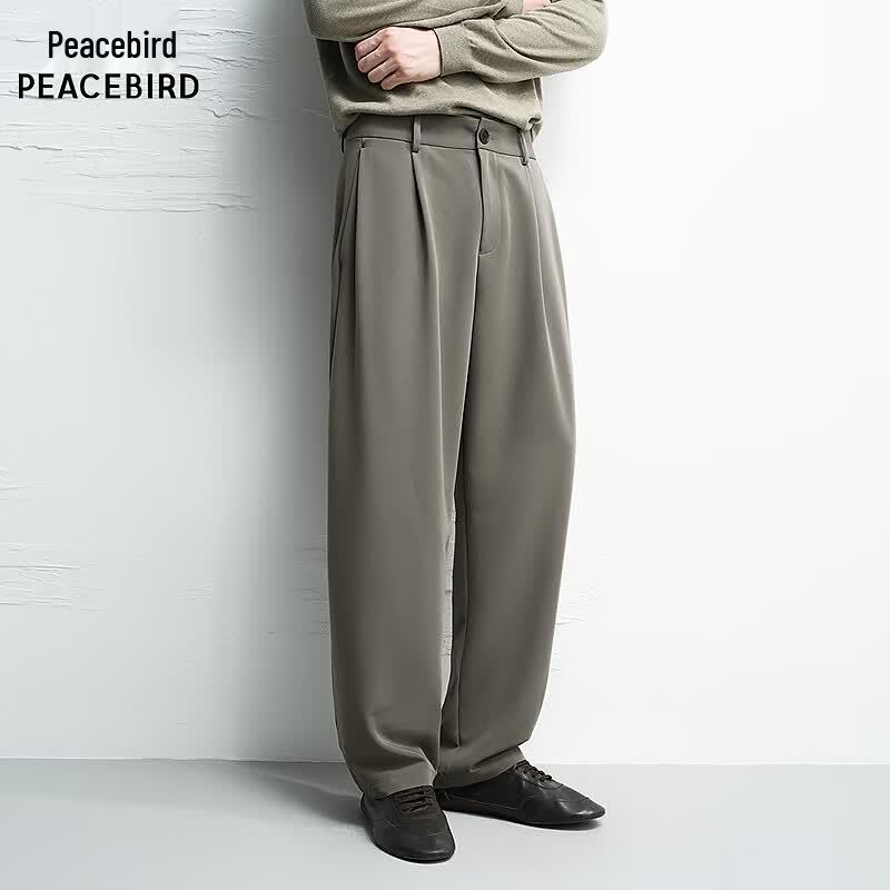 Мужские зауженные повседневные брюки Peacebird BAGBG3288