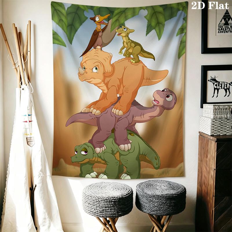 The Land Before Time Pattern Home Decor Tapestry, Wall Hanging, Decorative RV Wall Cloth.SGT0917015