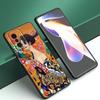Gustav Klimt Kiss Art черный силиконовый чехол для телефона Xiaomi Mi 9 SE 8 10T 11 12 13 Lite 9T 11T 12S 12T 13T 14 Pro 5G NE 11i 12X