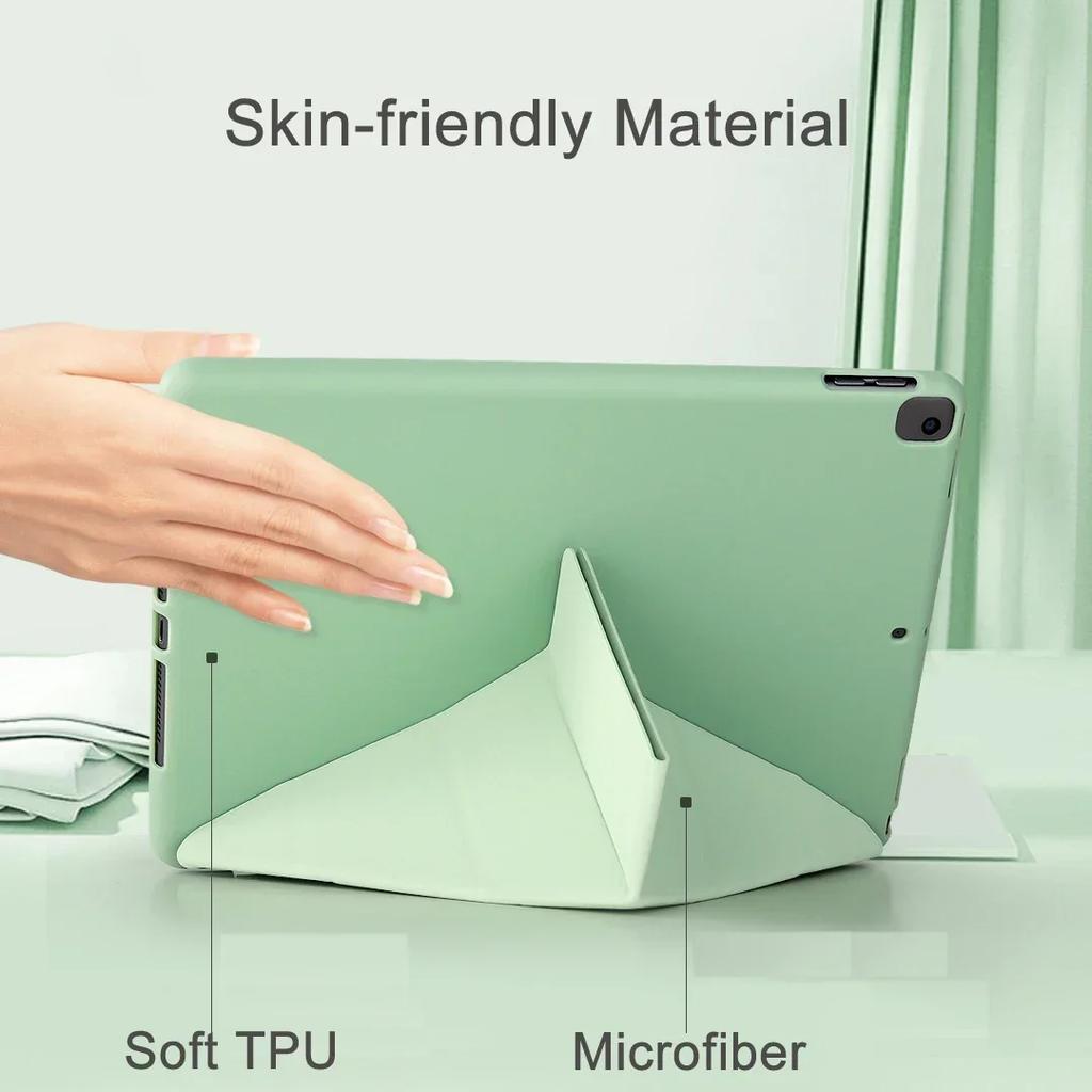 NEW for IPad A16 11th Smart Case Air Pro MINI 4 5 6 7 8 9 10th Generation 11 12.9 13 Inch Y-fold TPU Auto Sleep Wake Cover