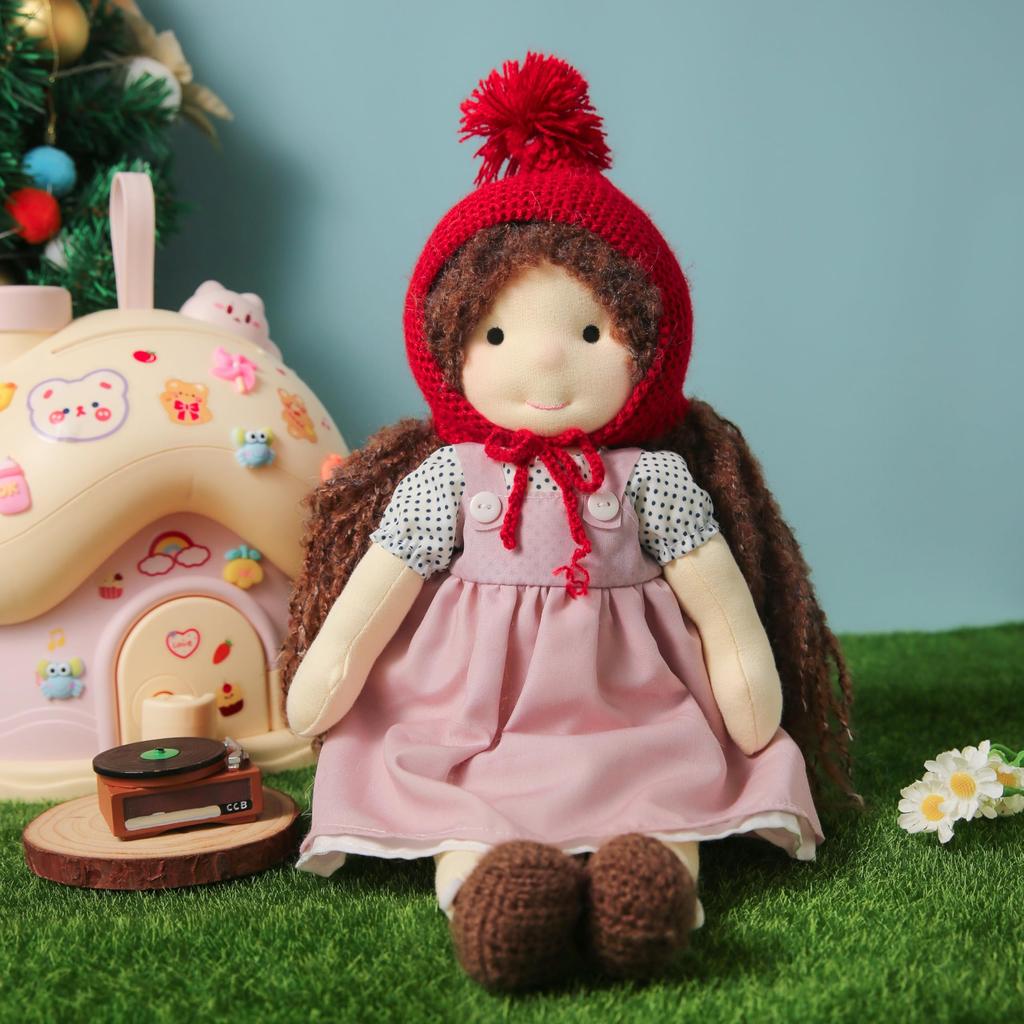 Кукла Вальдорф BlissfulPixie, Ручная работа Саванна, 30 см, Мягкая, Милая плюшевая кукла-девочка, Идеально подходит для детей