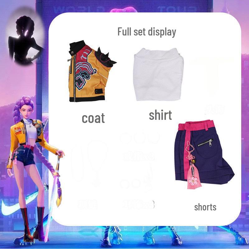 Костюм для косплея Хантер Герлз K-POP звезды: Люми, Мила, Зои Аниме Персонаж Сценический Костюм.