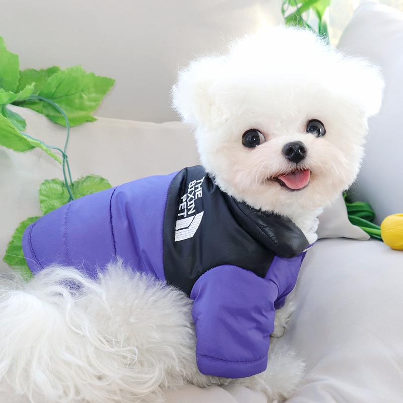Bixin Pet Thickened Cotton Clothes Winter Teddy Bichon Dog Clothes Pomeranian Small Dog Cat VIP Autumn And Winter Clothes